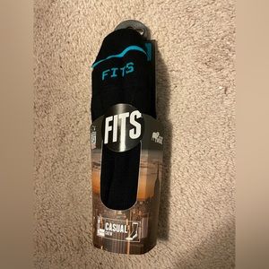 FITS merino wool socks in black. New in packaging. 9 pairs.